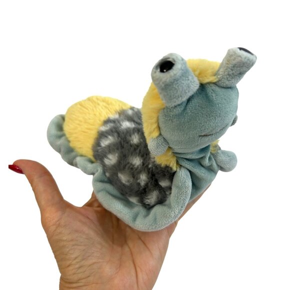 Laverne Slug Plush Toy Beanbag Blue Yellow Douglas Cuddle Toys 2+ 7” Unisex Kids - Picture 1 of 17
